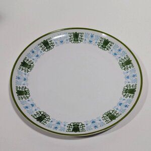 Amcrest Lancaster Japan Floral Green Blue Dinner Plate Vintage Ceramic Tableware